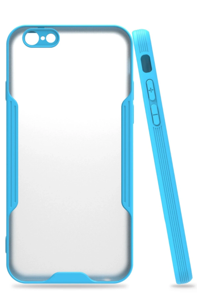 Newface iPhone 6 Kılıf Platin Silikon - Mavi resmi