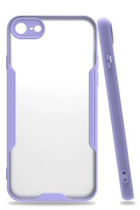 Newface iPhone 7 Kılıf Platin Silikon - Lila resmi