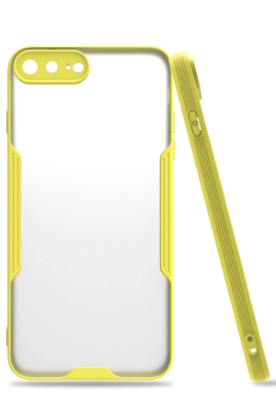 Newface iPhone 7 Plus Kılıf Platin Silikon - Sarı resmi