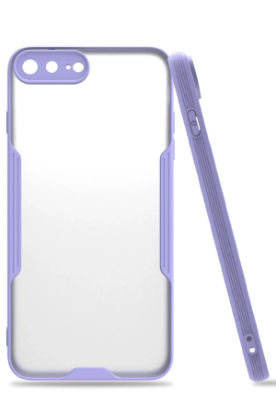 Newface iPhone 7 Plus Kılıf Platin Silikon - Lila resmi