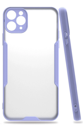 Newface iPhone 11 Pro Max Kılıf Platin Silikon - Lila resmi