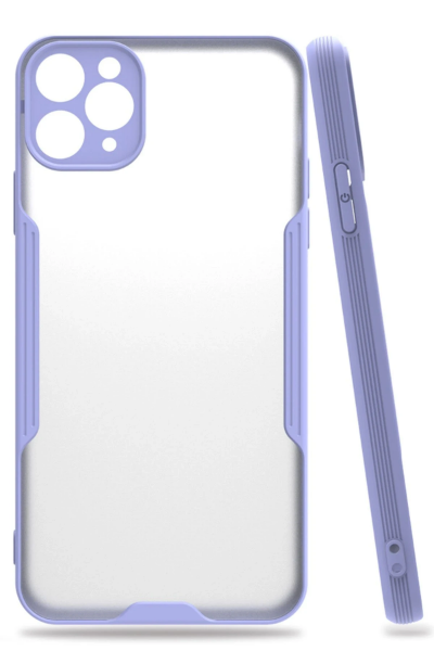 Newface iPhone 11 Pro Max Kılıf Platin Silikon - Lila resmi