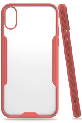 Newface iPhone X Kılıf Platin Silikon - Pembe resmi