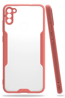 Newface Samsung Galaxy A11 Kılıf Platin Silikon - Pembe resmi