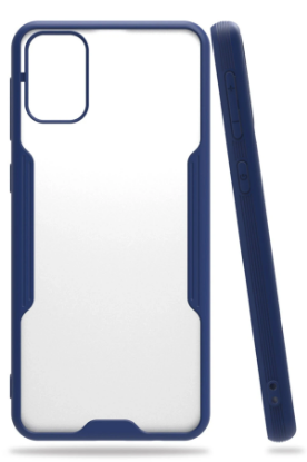 Newface Samsung Galaxy M31 Kılıf Platin Silikon - Lacivert resmi