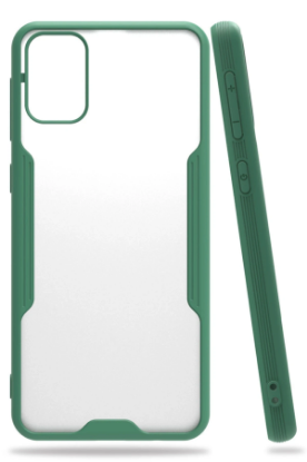 Newface Samsung Galaxy M31 Kılıf Platin Silikon - Yeşil resmi