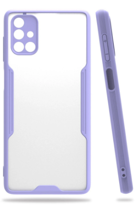 Newface Samsung Galaxy M51 Kılıf Platin Silikon - Lila resmi
