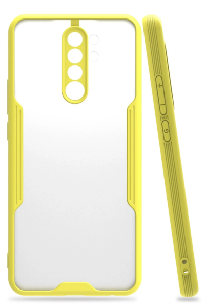 Newface Xiaomi Redmi Note 8 Pro Kılıf Platin Silikon - Sarı resmi