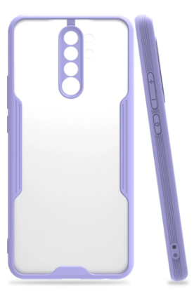 Newface Xiaomi Redmi Note 8 Pro Kılıf Platin Silikon - Lila resmi