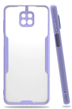 Newface Xiaomi Redmi Note 9S Kılıf Platin Silikon - Lila resmi