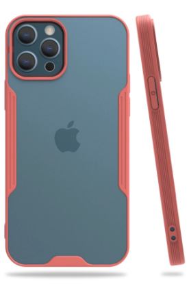 Newface iPhone 12 Pro Max Kılıf Platin Silikon - Pembe resmi
