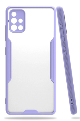 Newface Samsung Galaxy A71 Kılıf Platin Silikon - Lila resmi