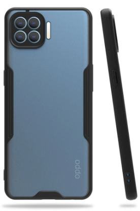 Newface Oppo Reno 4 Lite Kılıf Platin Silikon - Siyah resmi