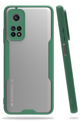 Newface Xiaomi Mi 10T Pro Kılıf Platin Silikon - Yeşil resmi