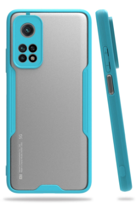 Newface Xiaomi Mi 10T Pro Kılıf Platin Silikon - Mavi resmi