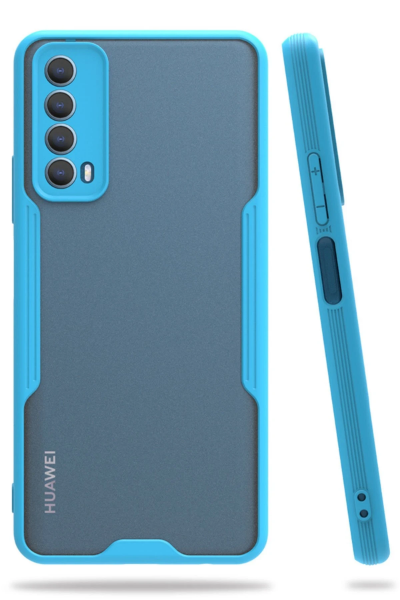 Newface Huawei P Smart 2021 Kılıf Platin Silikon - Mavi resmi