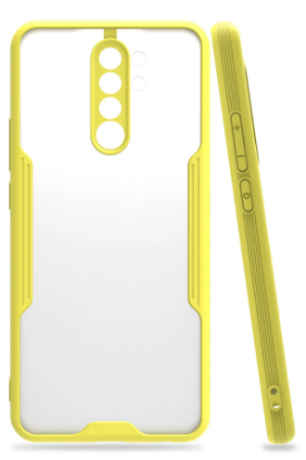 Newface Xiaomi Redmi 9 Kılıf Platin Silikon - Sarı resmi