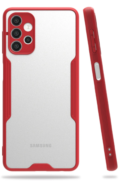 Newface Samsung Galaxy A52 Kılıf Platin Silikon - Kırmızı resmi