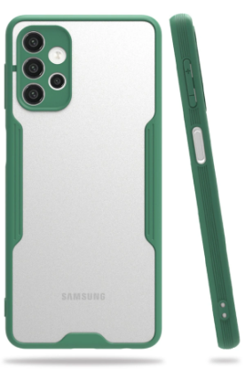 Newface Samsung Galaxy A72 Kılıf Platin Silikon - Yeşil resmi