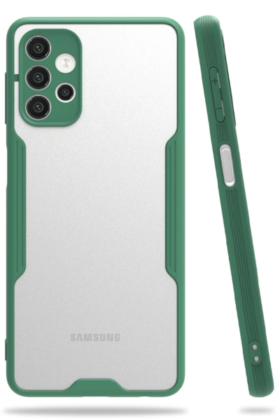 Newface Samsung Galaxy A72 Kılıf Platin Silikon - Yeşil resmi