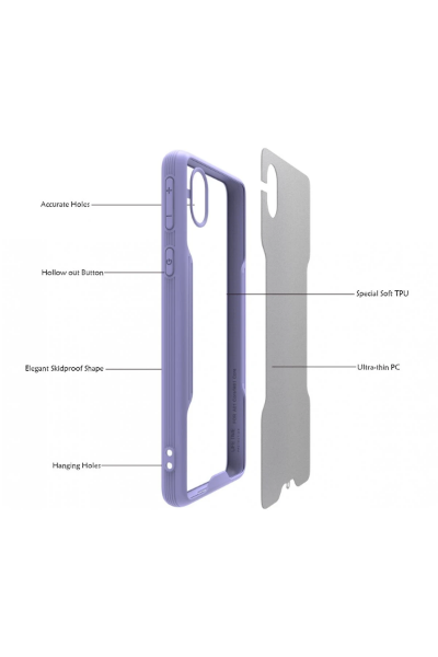 Newface Samsung Galaxy A01 Core Kılıf Platin Silikon - Mavi resmi