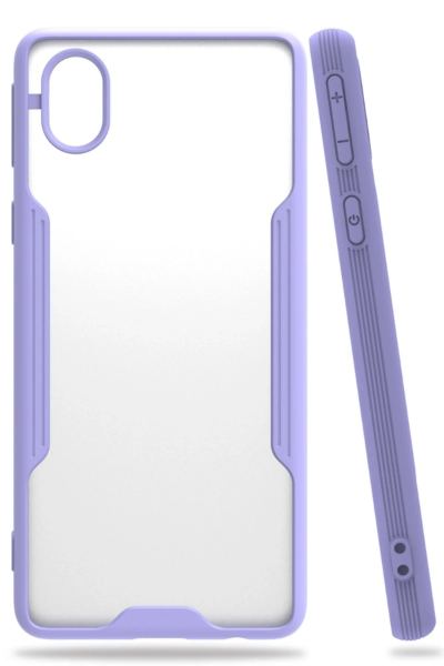 Newface Samsung Galaxy A01 Core Kılıf Platin Silikon - Lila resmi