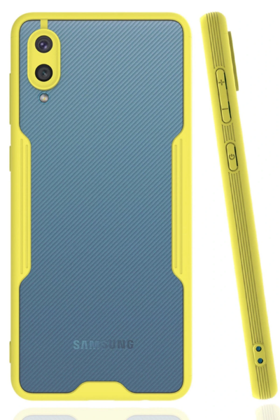 Newface Samsung Galaxy A02 Kılıf Platin Silikon - Sarı resmi