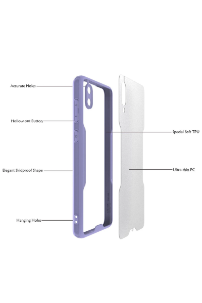 Newface Samsung Galaxy A02 Kılıf Platin Silikon - Pembe resmi