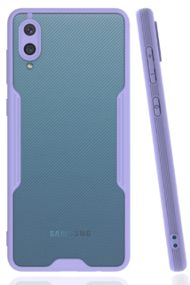 Newface Samsung Galaxy A02 Kılıf Platin Silikon - Lila resmi