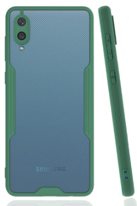 Newface Samsung Galaxy A02 Kılıf Platin Silikon - Yeşil resmi