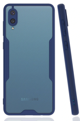 Newface Samsung Galaxy A02 Kılıf Platin Silikon - Lacivert resmi