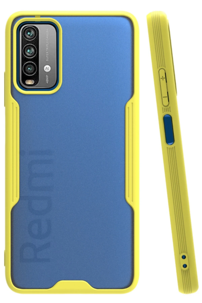 Newface Xiaomi Redmi 9T Kılıf Platin Silikon - Sarı resmi