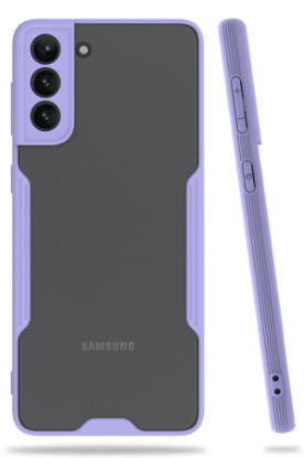 Newface Samsung Galaxy S21 Plus Kılıf Platin Silikon - Lila resmi