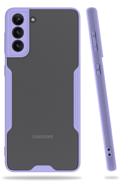 Newface Samsung Galaxy S21 Plus Kılıf Platin Silikon - Lila resmi