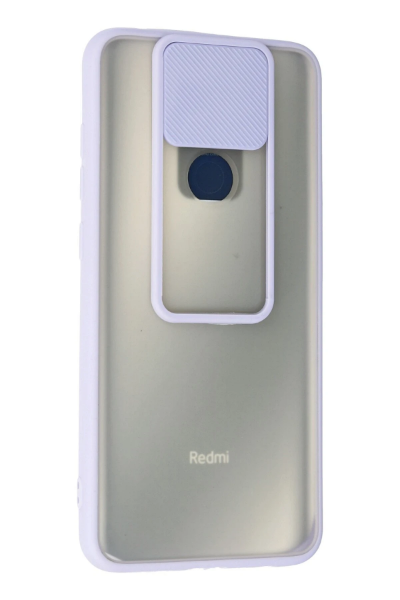 Newface Xiaomi Redmi Note 9 Kılıf Palm Buzlu Kamera Sürgülü Silikon - Lila resmi