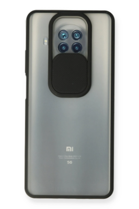 Newface Xiaomi Mi 10T Lite Kılıf Palm Buzlu Kamera Sürgülü Silikon - Siyah resmi