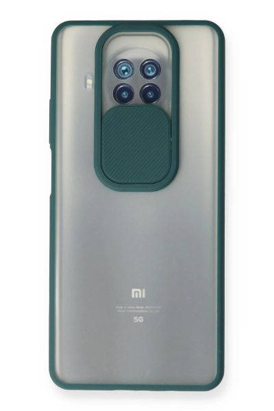 Newface Xiaomi Mi 10T Lite Kılıf Palm Buzlu Kamera Sürgülü Silikon - Yeşil resmi