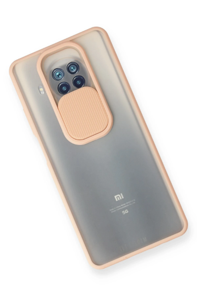 Newface Xiaomi Mi 10T Lite Kılıf Palm Buzlu Kamera Sürgülü Silikon - Pembe resmi