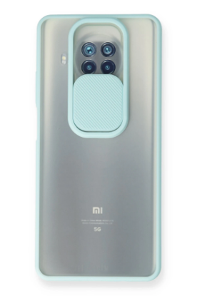 Newface Xiaomi Mi 10T Lite Kılıf Palm Buzlu Kamera Sürgülü Silikon - Turkuaz resmi