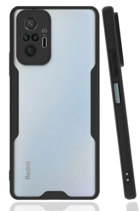 Newface Xiaomi Redmi Note 10 Pro Kılıf Platin Silikon - Siyah resmi