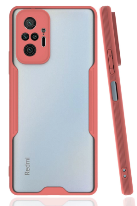 Newface Xiaomi Redmi Note 10 Pro Kılıf Platin Silikon - Pembe resmi