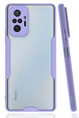 Newface Xiaomi Redmi Note 10 Pro Kılıf Platin Silikon - Lila resmi