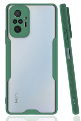 Newface Xiaomi Redmi Note 10 Pro Kılıf Platin Silikon - Yeşil resmi