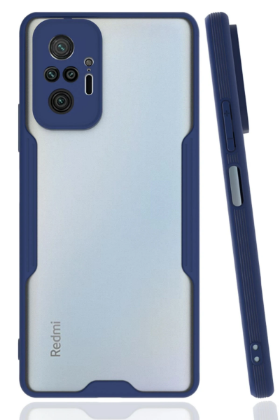 Newface Xiaomi Redmi Note 10 Pro Kılıf Platin Silikon - Lacivert resmi