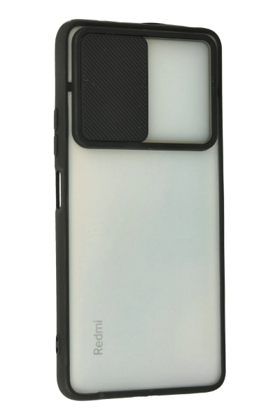 Newface Xiaomi Redmi Note 10 Pro Kılıf Palm Buzlu Kamera Sürgülü Silikon - Siyah resmi