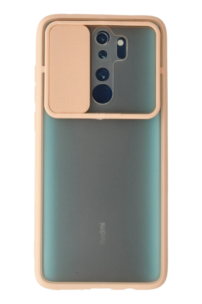 Newface Xiaomi Redmi Note 8 Pro Kılıf Palm Buzlu Kamera Sürgülü Silikon - Pembe resmi