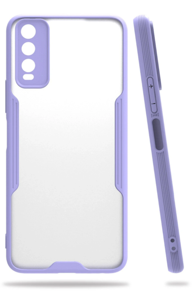 Newface Vivo Y11S Kılıf Platin Silikon - Lila resmi