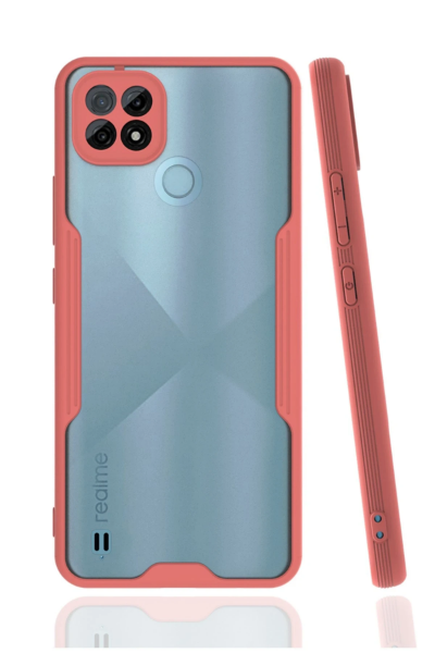 Newface Realme C21 Kılıf Platin Silikon - Pembe resmi