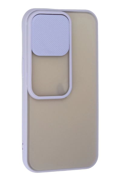 Newface iPhone 13 Pro Kılıf Palm Buzlu Kamera Sürgülü Silikon - Lila resmi