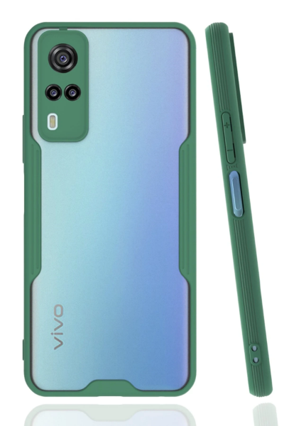 Newface Vivo Y53S Kılıf Platin Silikon - Yeşil resmi